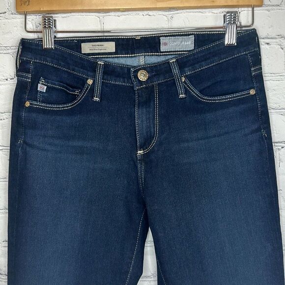 Adriano Goldschmied AG Woman's Sz 25R Prima Mid-Rise Cigarette Stretch Jeans - Picture 2 of 11